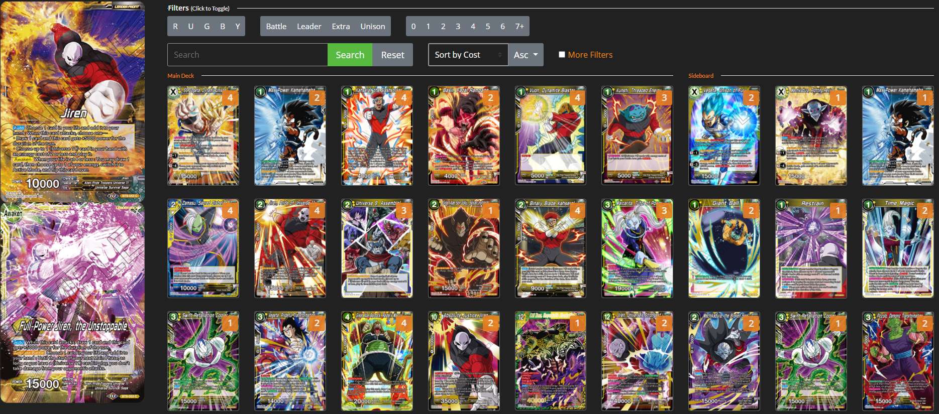 Decklist de Grady Hughes