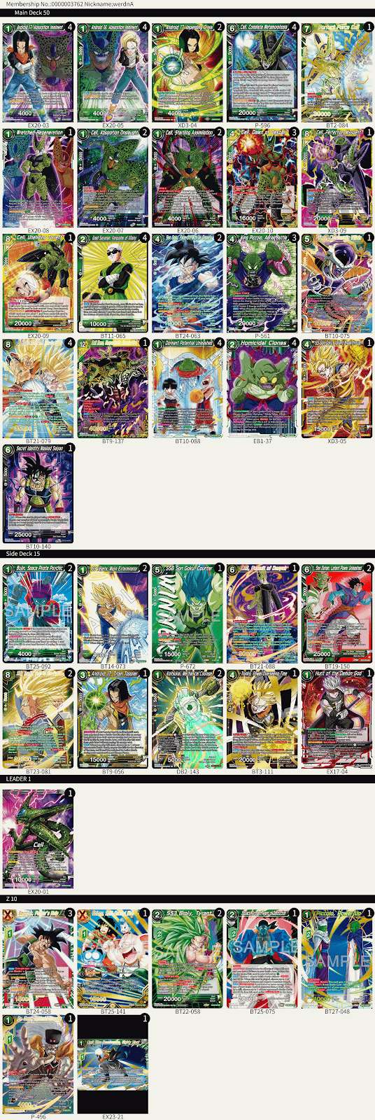 Decklist image · WerdnA