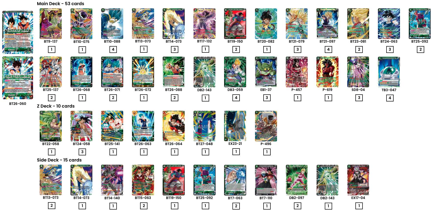 Decklist de Jerson Pizzaro