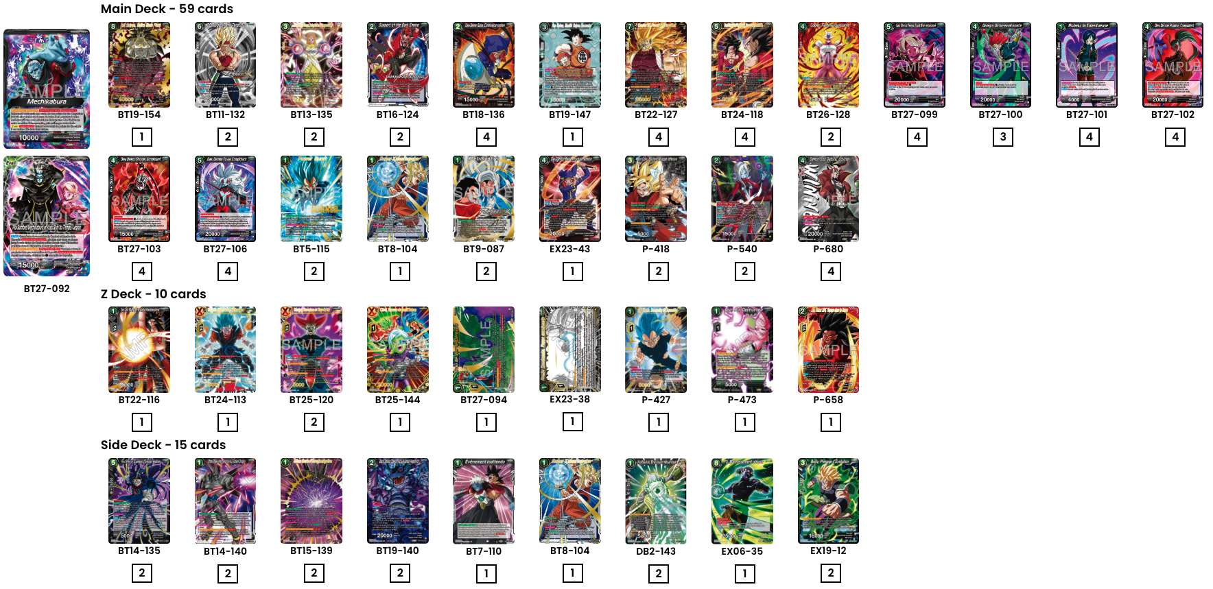 Decklist de Christian Ruggieri