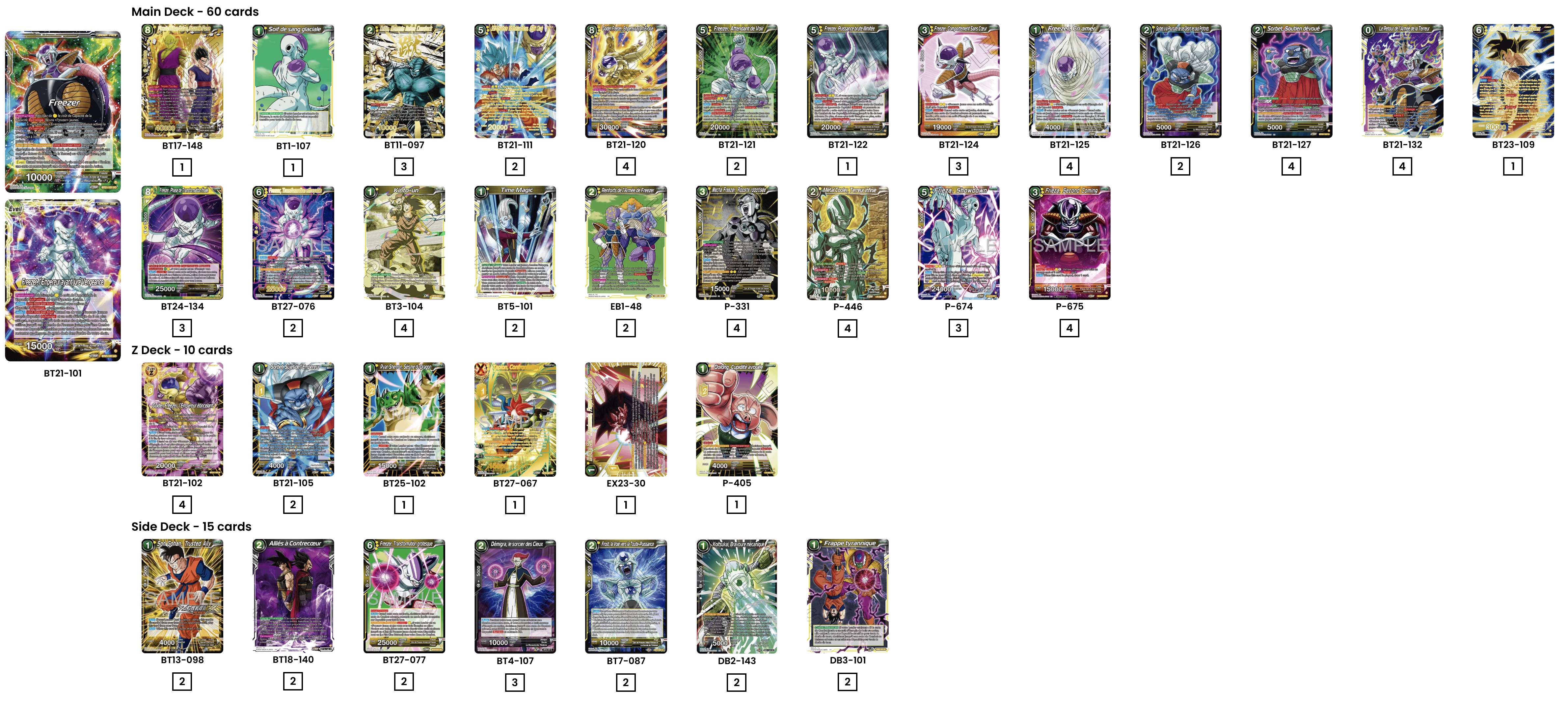 Decklist de Wander