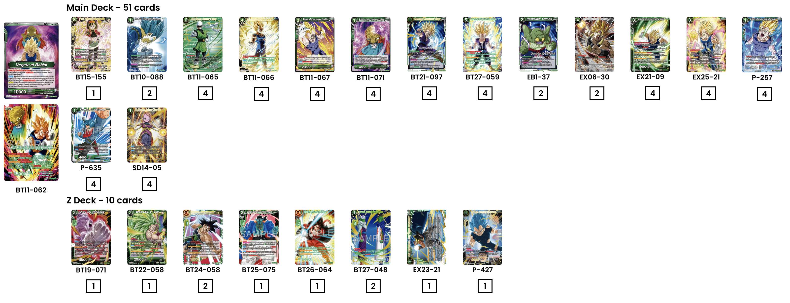 Decklist de ?