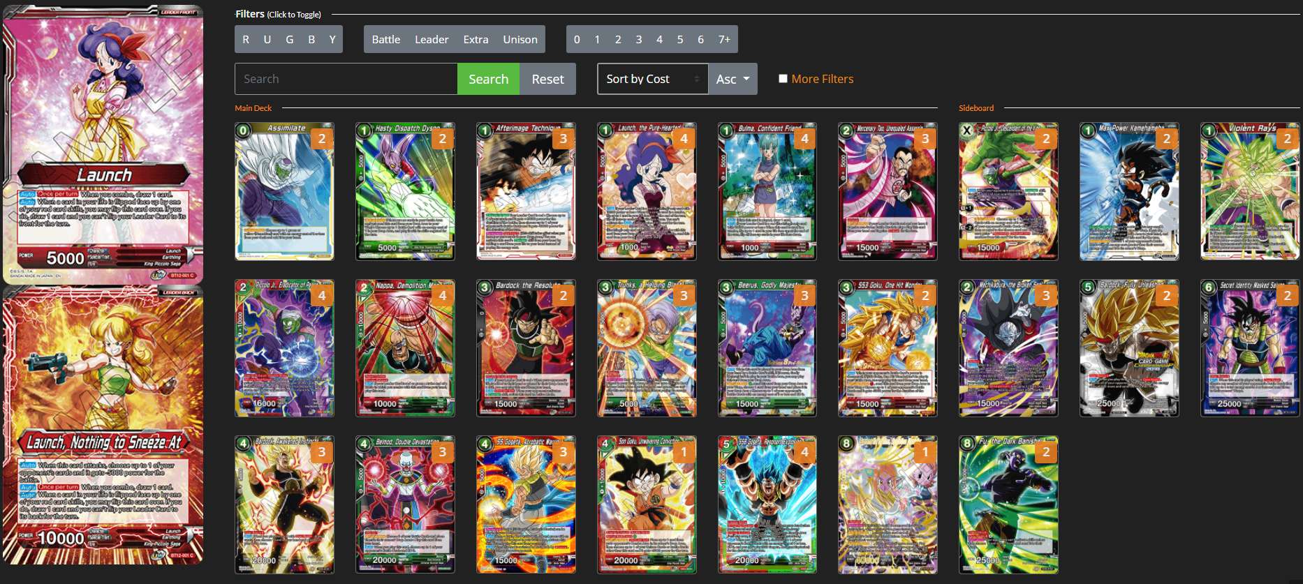 Decklist de Krieg MAYER