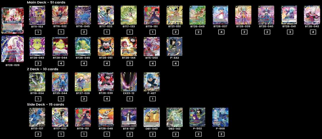 Decklist de Bradley Jones