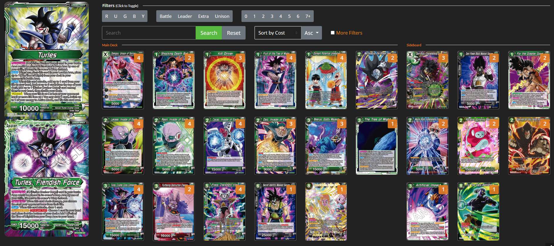 Decklist de Marcel Russell