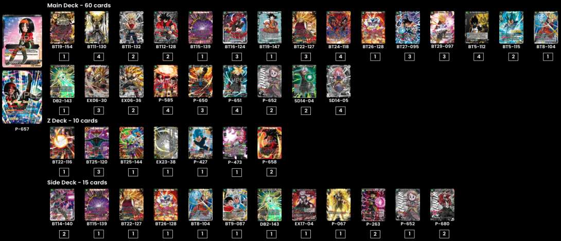 Decklist de DC