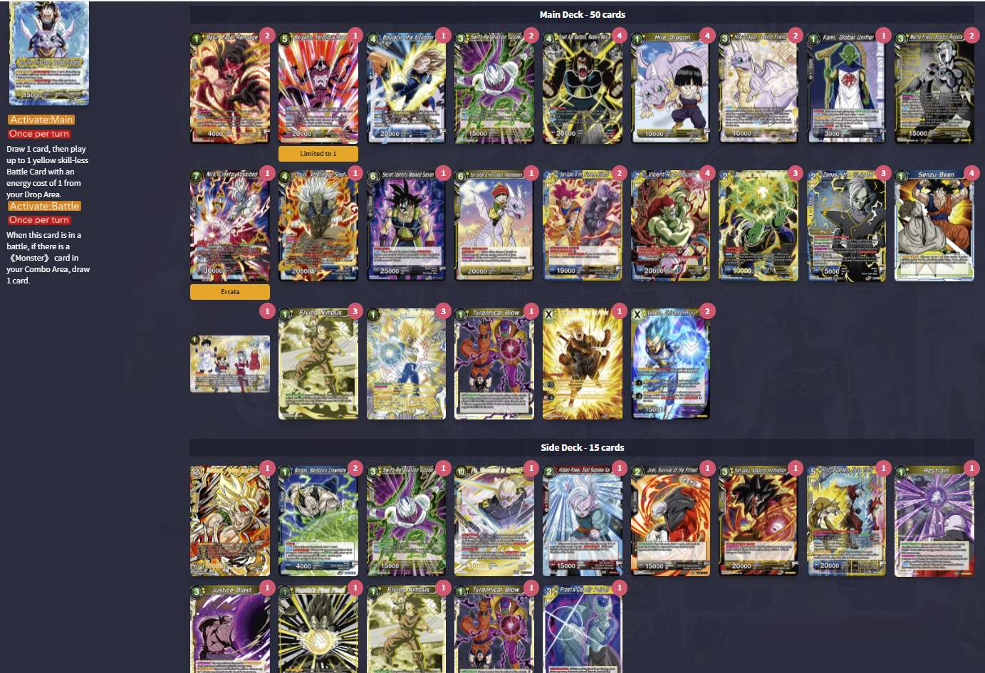 Decklist image · Bonomelli Roberto