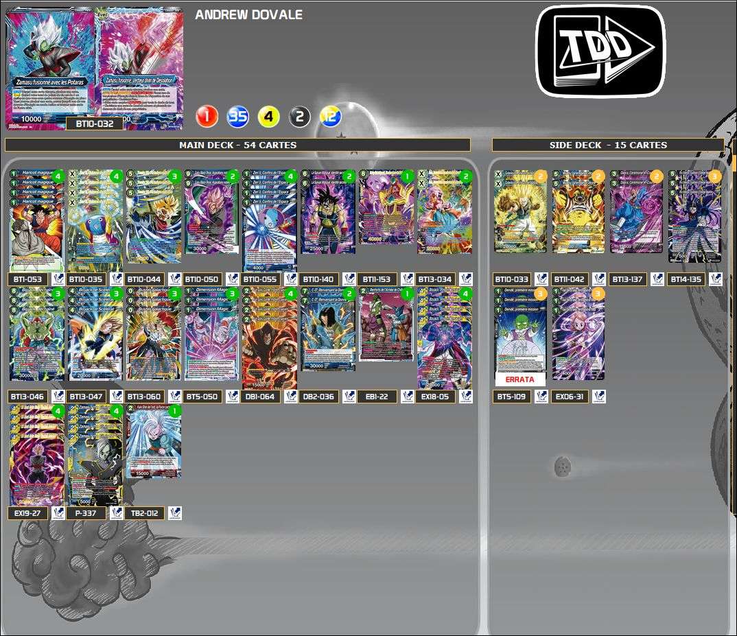 Decklist de Andrew Dovale