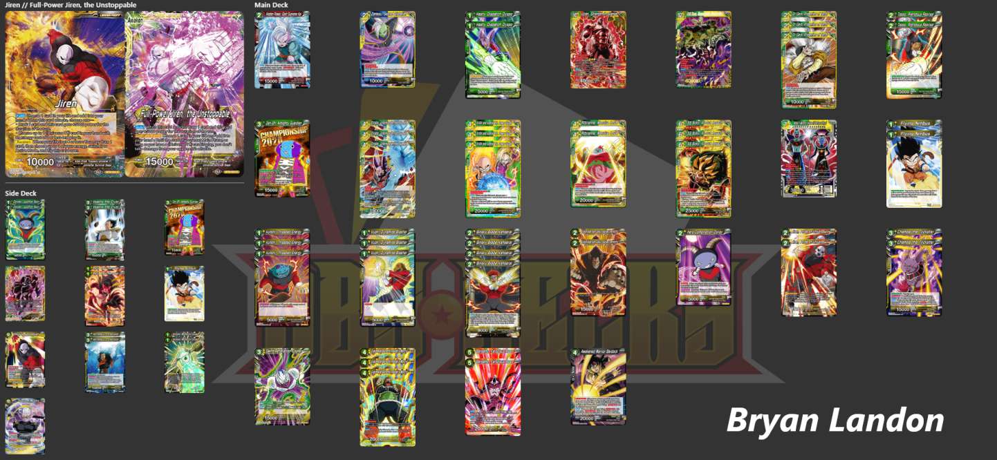 Decklist de Bryan Landon