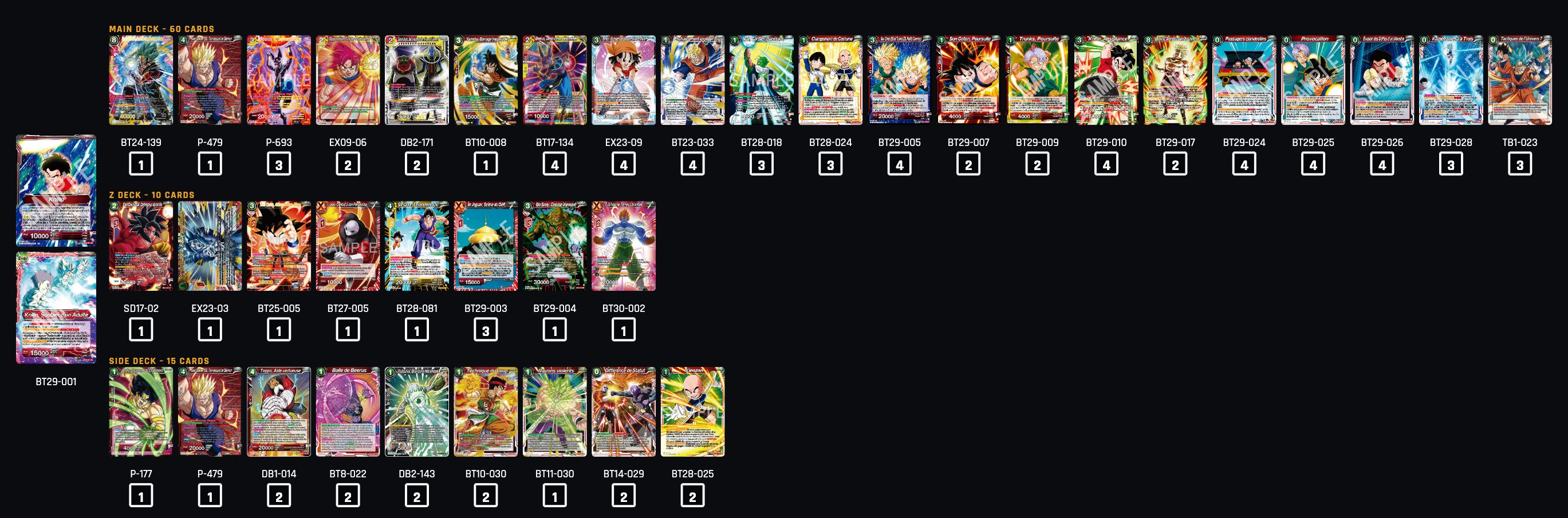 Decklist de CrimBlade