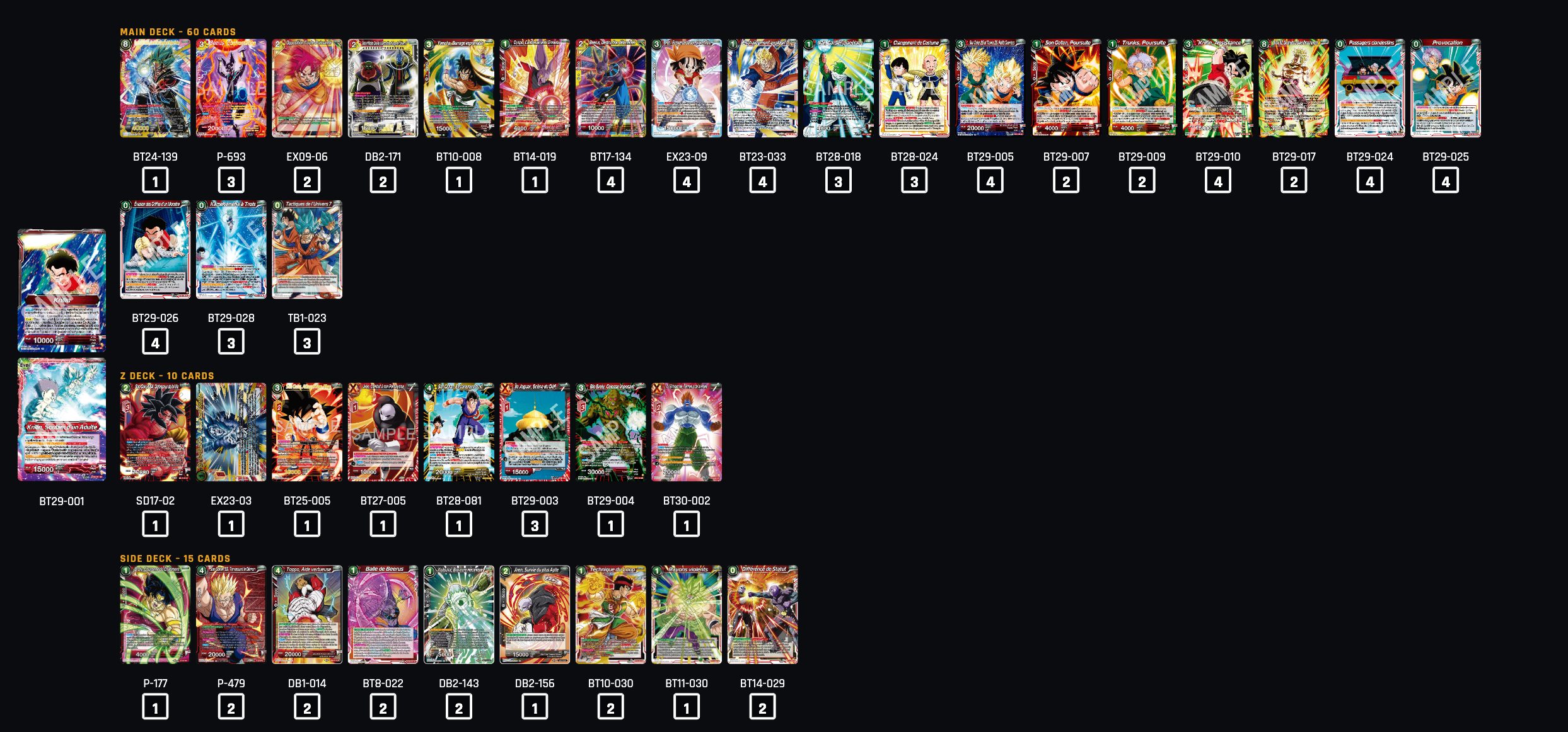 Decklist de Crimblade