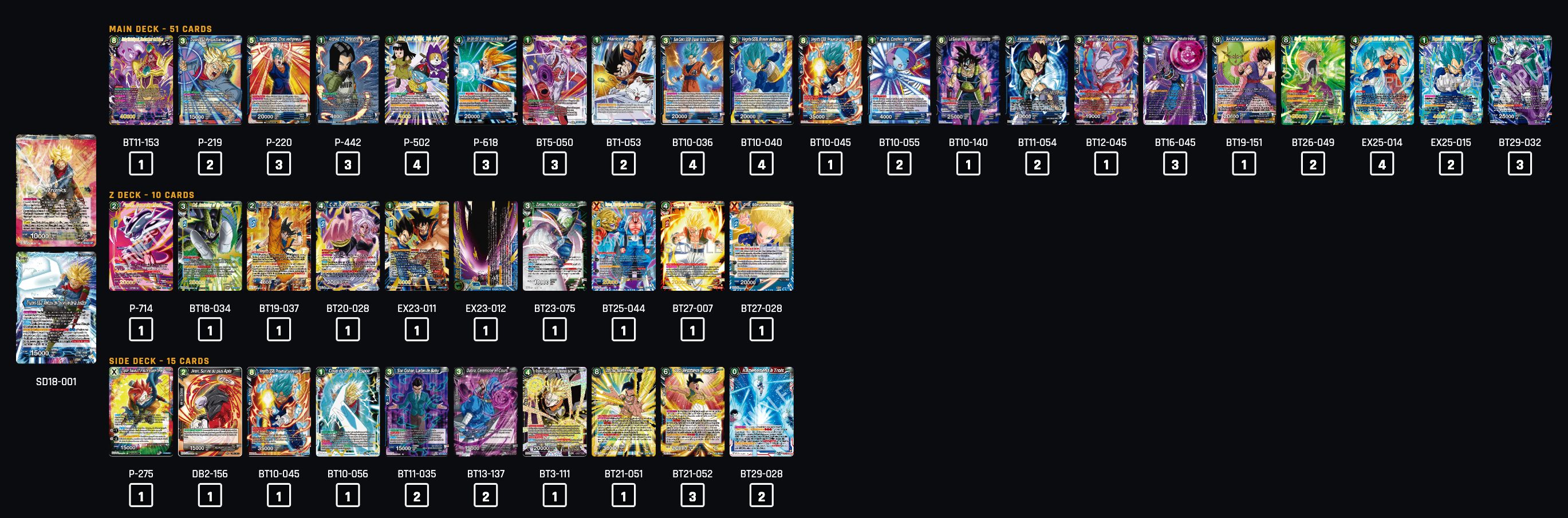 Decklist de Nick